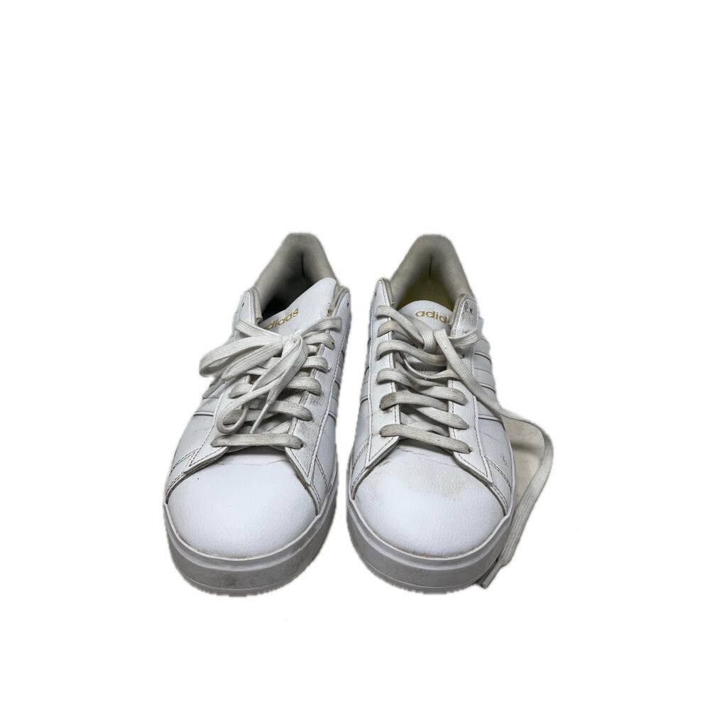 adidas Grand Court 2.0 Cloud White Gold Metallic Womens 11